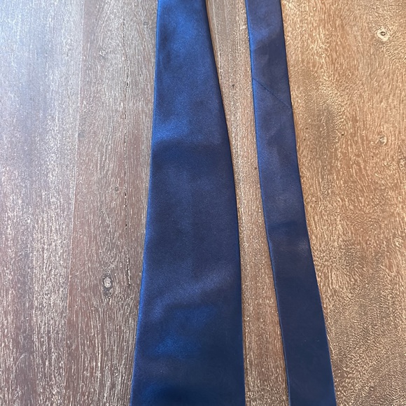 Vintage McDonald’s Solid Navy Blue Neck Tie - Picture 5 of 10